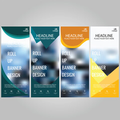 Rol Up Banner  template Design