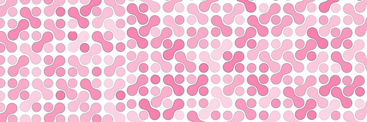 Pink color Metaballs pattern design for wallpaper, table cloth and background.