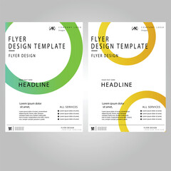 Flyer Template Design: Eye-catching and versatile design for promotional displays. 