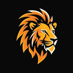 lion e sport logo vector