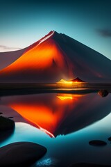 sunrise over the mountains