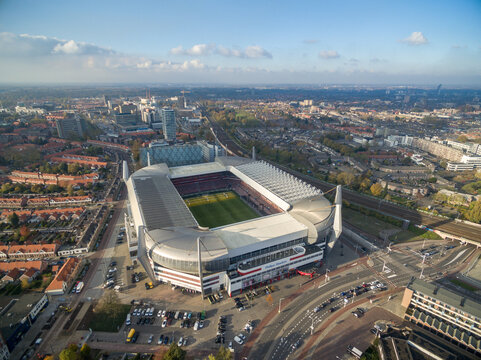 Eindhoven, Netherland - November 12, 2017: Eindhoven PSV Philips Football Stadium. Netherlands.
