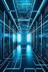 Data center servidor informação dados inteligência tecnologia central processamento nuvem segurança computação business inteligence big data IA Generativa