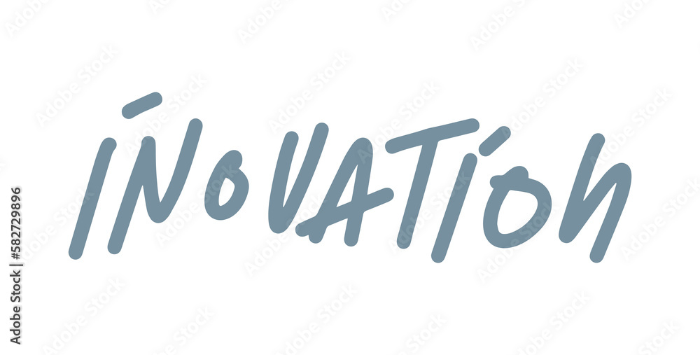 Poster innovation text effect concept design element