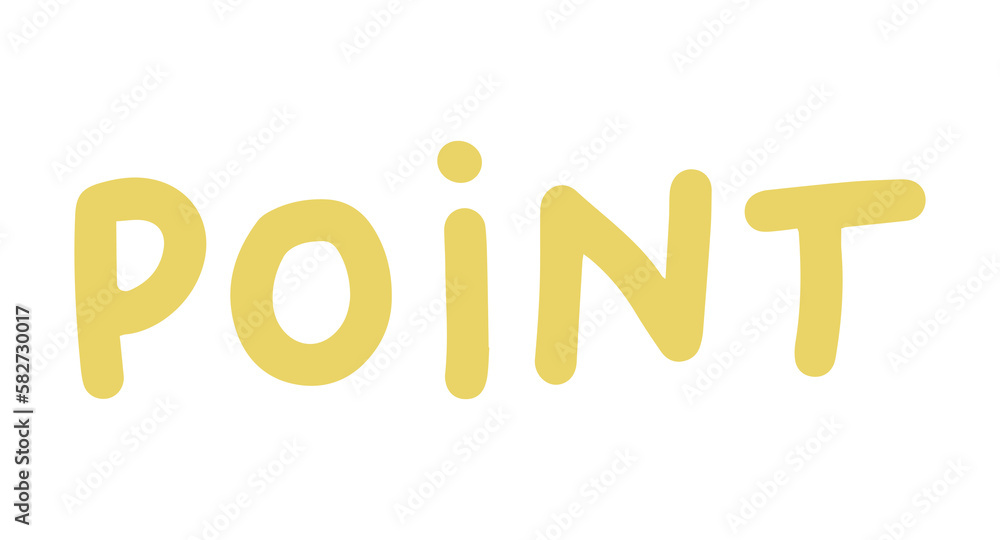 Poster simple point word for minimalist design