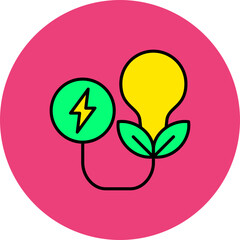 Production Multicolor Circle Filled Line Icon