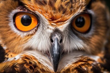 Owl Eyes Piercing, Owl. Generative AI