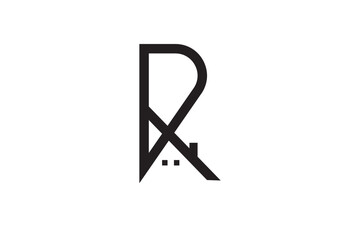 R and house logo design