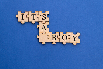 It's a Boy in Jigsaw pieces