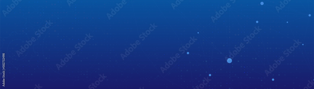 Poster abstract lines connected with futuristic hi-technology concepts on blue background. vector illustrat