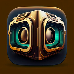 App icon for a VR gaming lounge, app icon