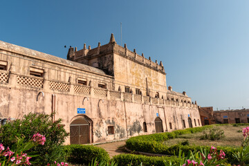Exterior facade of the ancient Danish fort of Fort Dansborg in Tranquebar.
