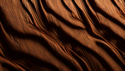 Brown wooden texture background, Generative AI