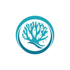 Corals icon logo design symbol illustration
