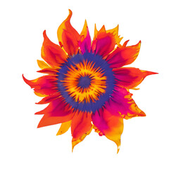 sunflower isolated on white background