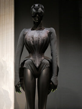 Thierry Mugler, "Carapace"  from the "Insect" series. Spring-Summer collection, haute couture 1997