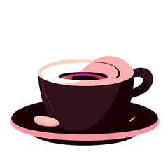 cup of coffee with heart