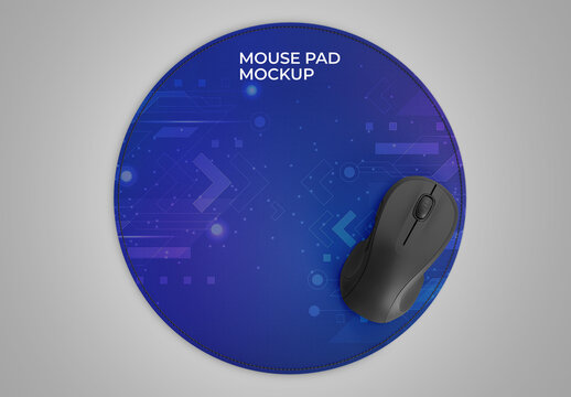 Mouse Pad Round Mockup