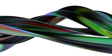 metallic iridescent isolated thin metal big curve abstract dramatic modern luxury luxury 3D rendering graphic design elements backgrounds