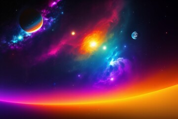 sunrise in space
