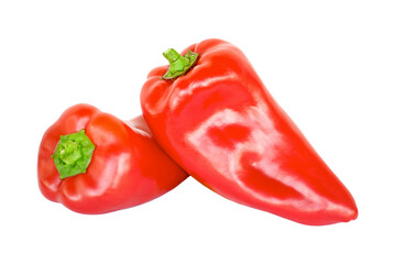 red paprika isolated on white