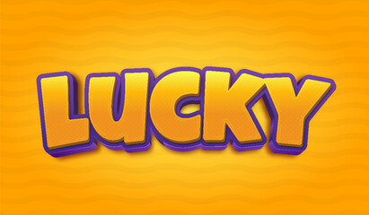 Editable 3D Text Effect with Fancy Fonts and Using Orange and Purple