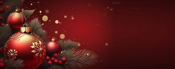 Merry Christmas and happy New Year background, Generative ai