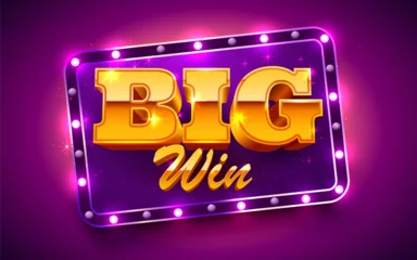 Fotobehang Retro compositie Slot machine coins wins the jackpot. 777 Big win casino concept.