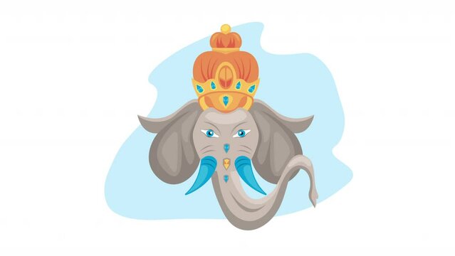 ganesha god of hinduism animation