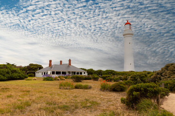 Fototapeta na wymiar Split Point Lighthouse an der Great Ocean Road in Australien