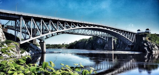 Bridge over river, Sant John, New Brunswick