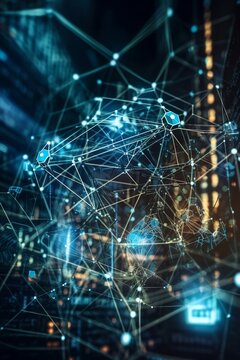 artificial intelligence, machine learning concepts, complex algorithms and networks that drive intelligent systems. generative AI