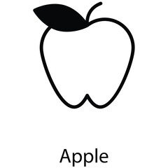 Apple icon design stock illustration