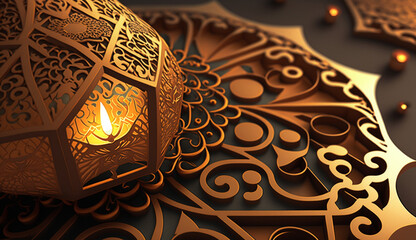 islamic ramadan kareem and eid greeting background