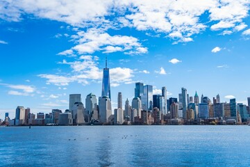 Obraz premium Majestic View of Downtown Manhattan