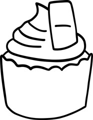 doodle cupcake