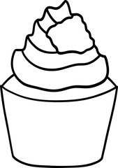 doodle cupcake