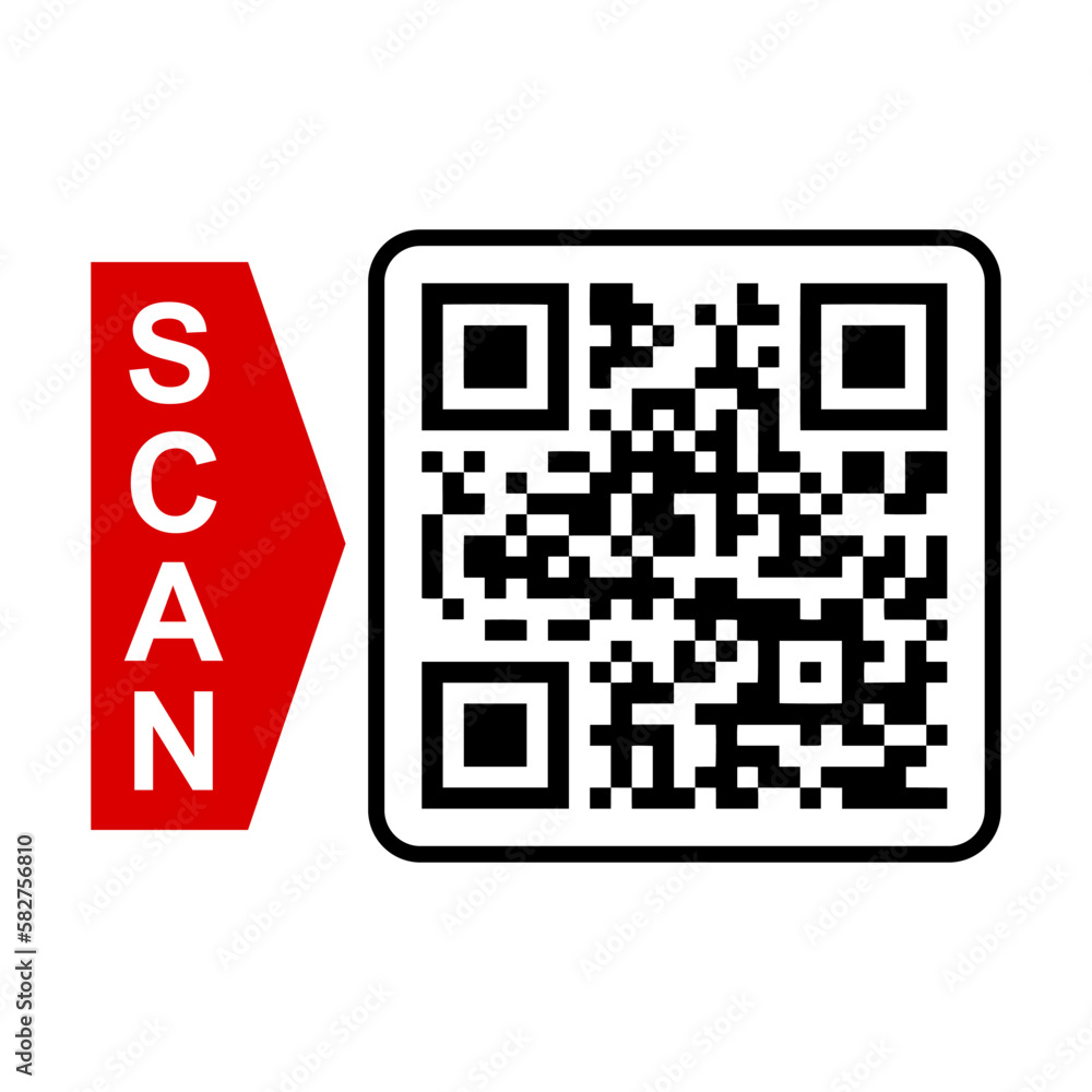 Poster qr - quick response code, inscription scan me, qr code for smartphone, payment, mobile app scan – fo