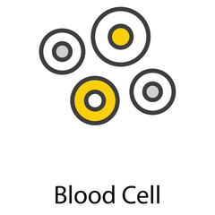 Blood cell icon design stock illustration