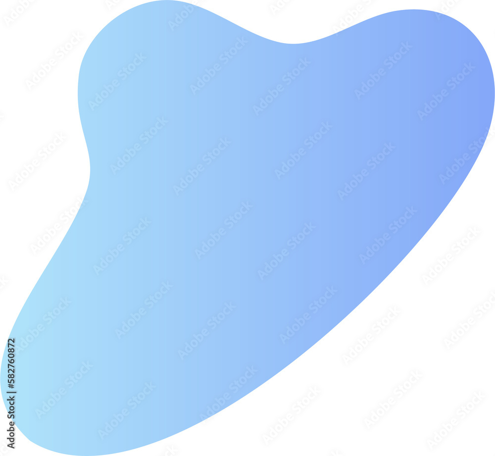 Poster abstract fluid shape. gradient liquid element. amoeba splash design.