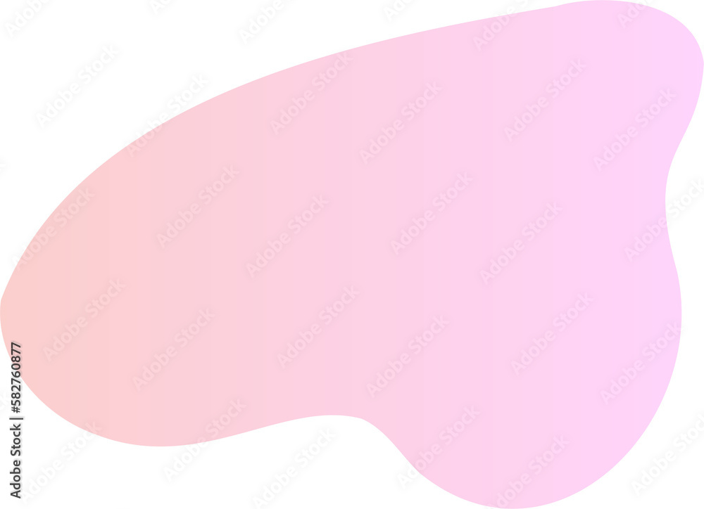 Poster abstract fluid shape. gradient liquid element. amoeba splash design.