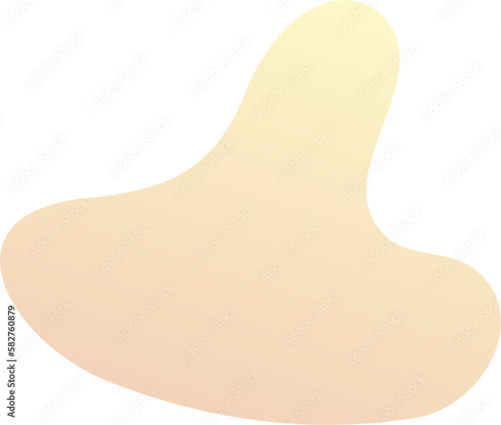Aufkleber abstract fluid shape. gradient liquid element. amoeba splash design.