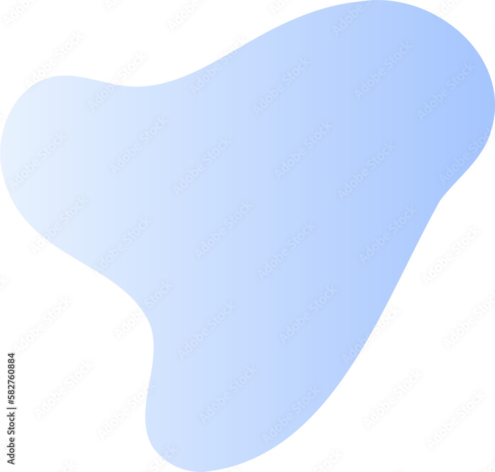 Poster abstract fluid shape. gradient liquid element. amoeba splash design.