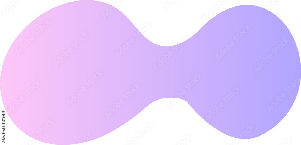 Poster abstract fluid shape. gradient liquid element. amoeba splash design.
