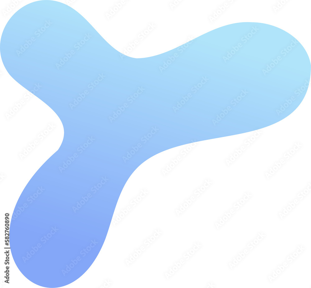 Poster abstract fluid shape. gradient liquid element. amoeba splash design.