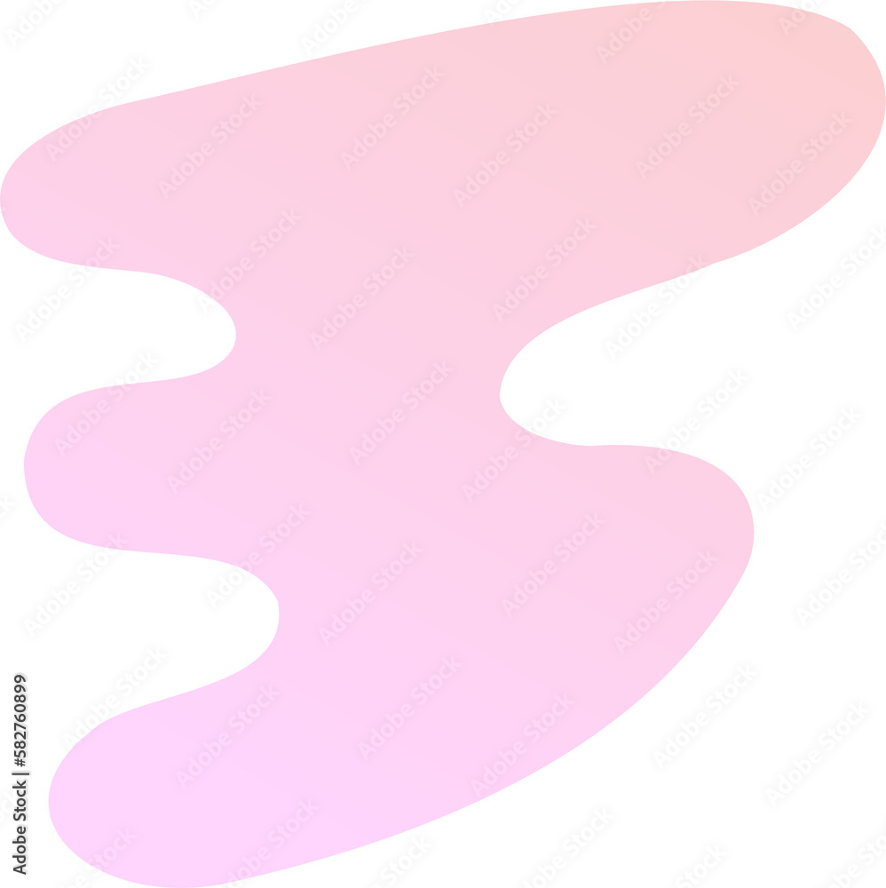Poster abstract fluid shape. gradient liquid element. amoeba splash design.