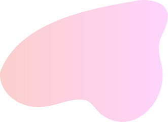 Abstract fluid shape. Gradient liquid element. Amoeba splash design. 
