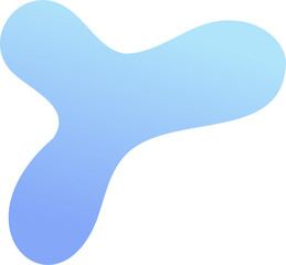 Abstract fluid shape. Gradient liquid element. Amoeba splash design. 
