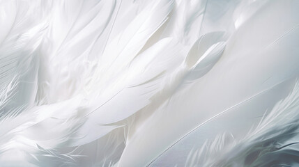 white dove feathers background, generative ai