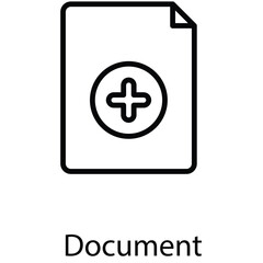 Document icon design stock illustration